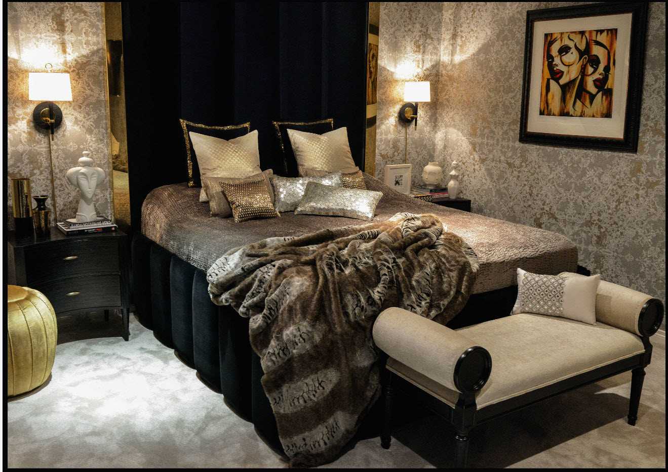 idea of unusual bedroom interior decoration