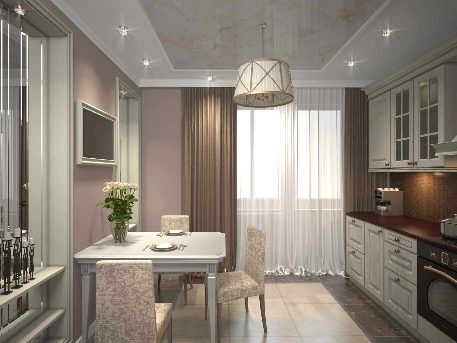 idea of a bright interior of a 2 room apartment