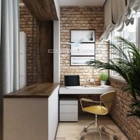 idea of the original style of a small balcony photo