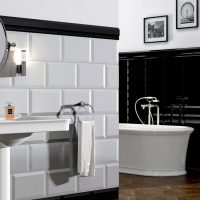 idea of bright design of a white bathroom photo