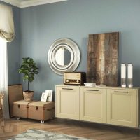 the idea of an unusual design of a living room 17 square meters picture