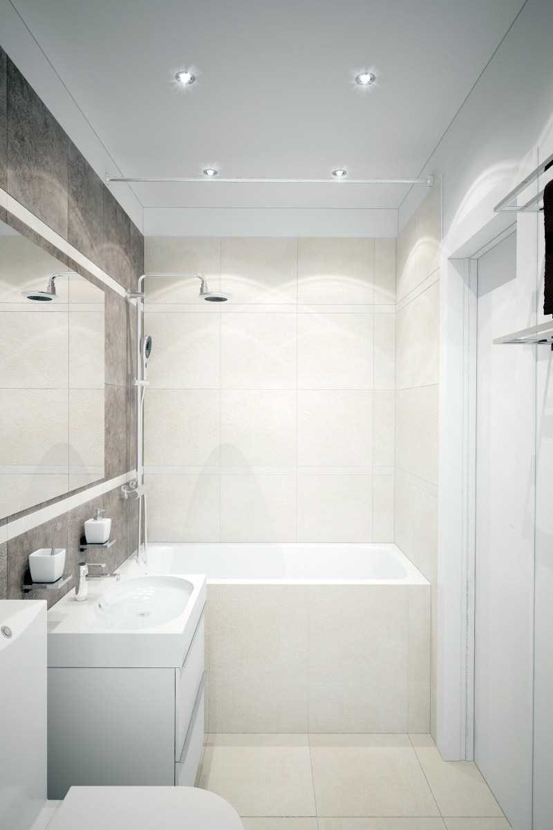 the idea of an unusual design of a white bathroom