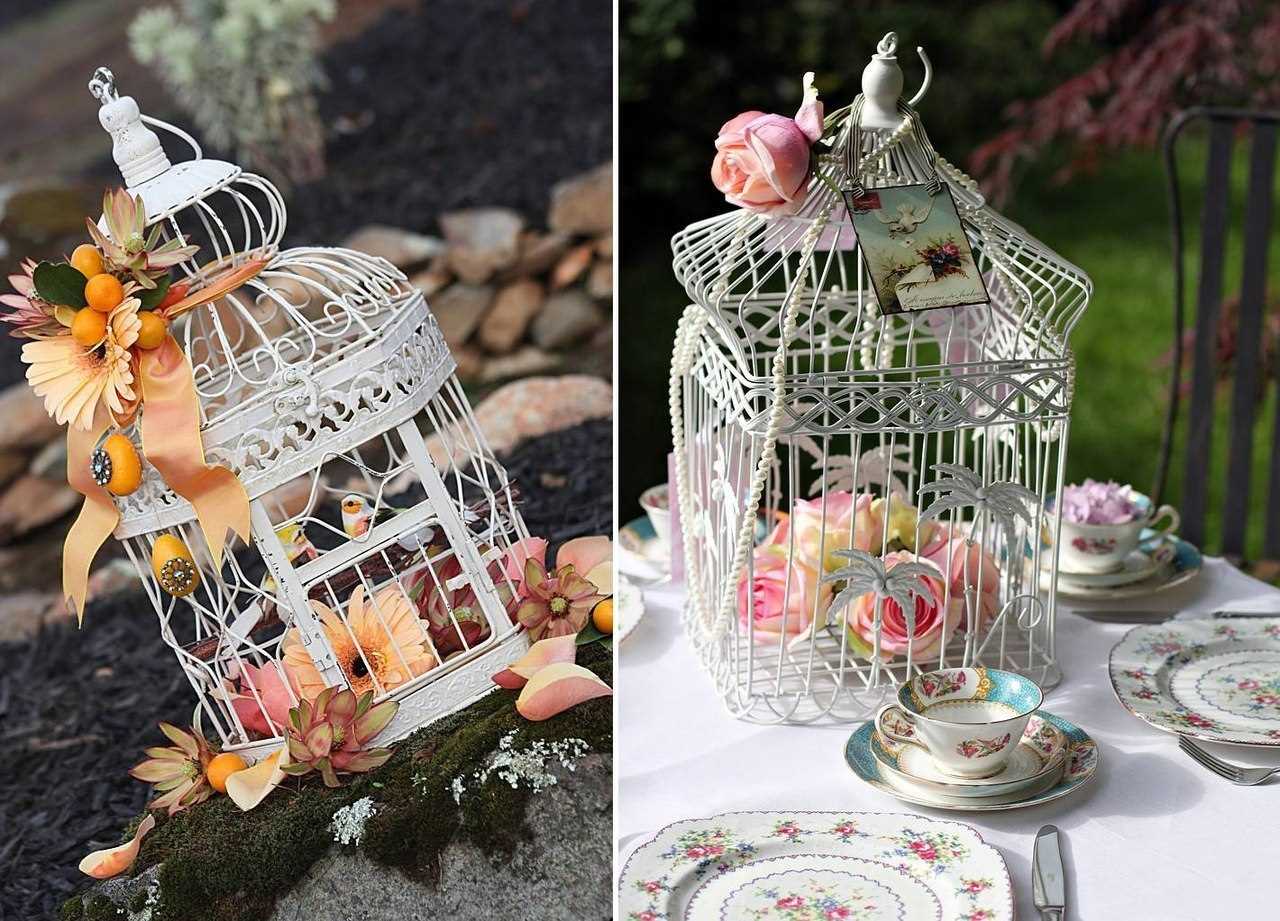 the idea of an unusual interior room with a decorative cage