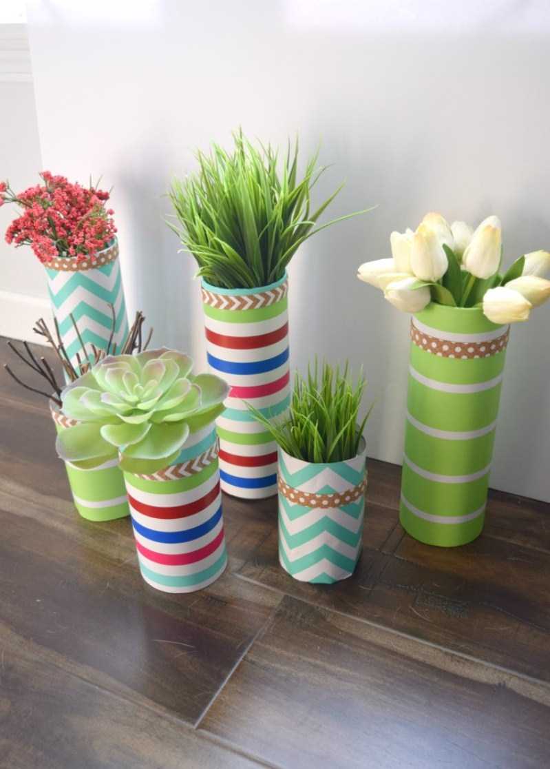 the idea of original tabletop vase decoration