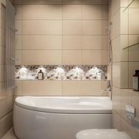 the idea of a beautiful style of a bathroom in the apartment photo