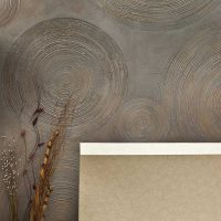 version d'un décor de chambre magnifique avec un motif décoratif sur le mur photo