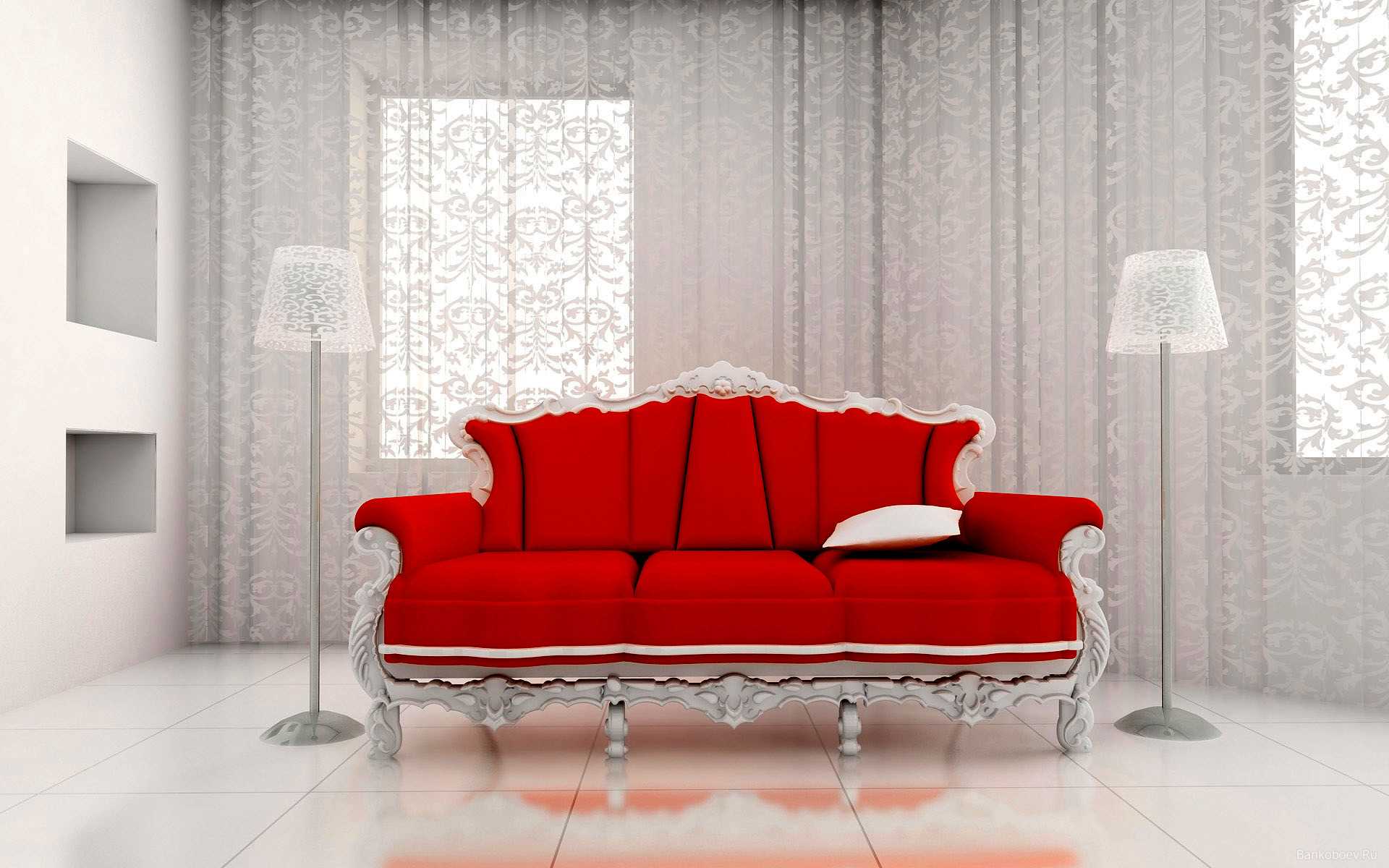 the idea of a modern apartment decor with a sofa
