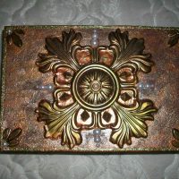 the idea of unusual decoration of the box with your own hands photo