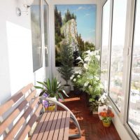 the idea of a beautiful interior of a small balcony photo