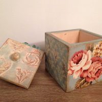 do-it-yourself idea of unusual decoration of a casket picture