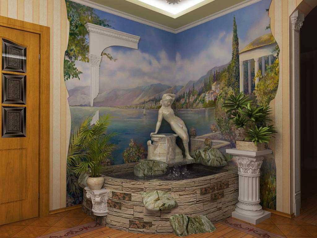 the idea of the original decoration of the corners in the apartment