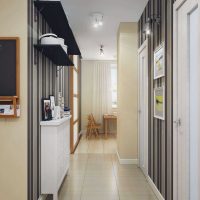 photo couloir design couleur idée