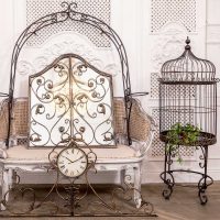 version of the unusual style of the apartment with a decorative cage photo