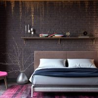 l'idée d'un beau décor d'un vase de sol avec des branches décoratives photo