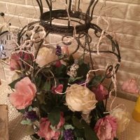 idea of a beautiful facade of a room with a decorative cage picture