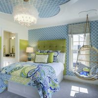 version of the original design of the bedroom for the girl picture