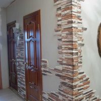 the idea of an unusual design of the corners of the photo