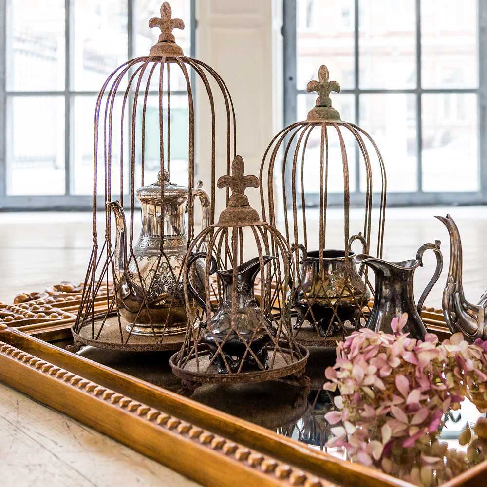 the idea of an unusual interior apartment with a decorative cage