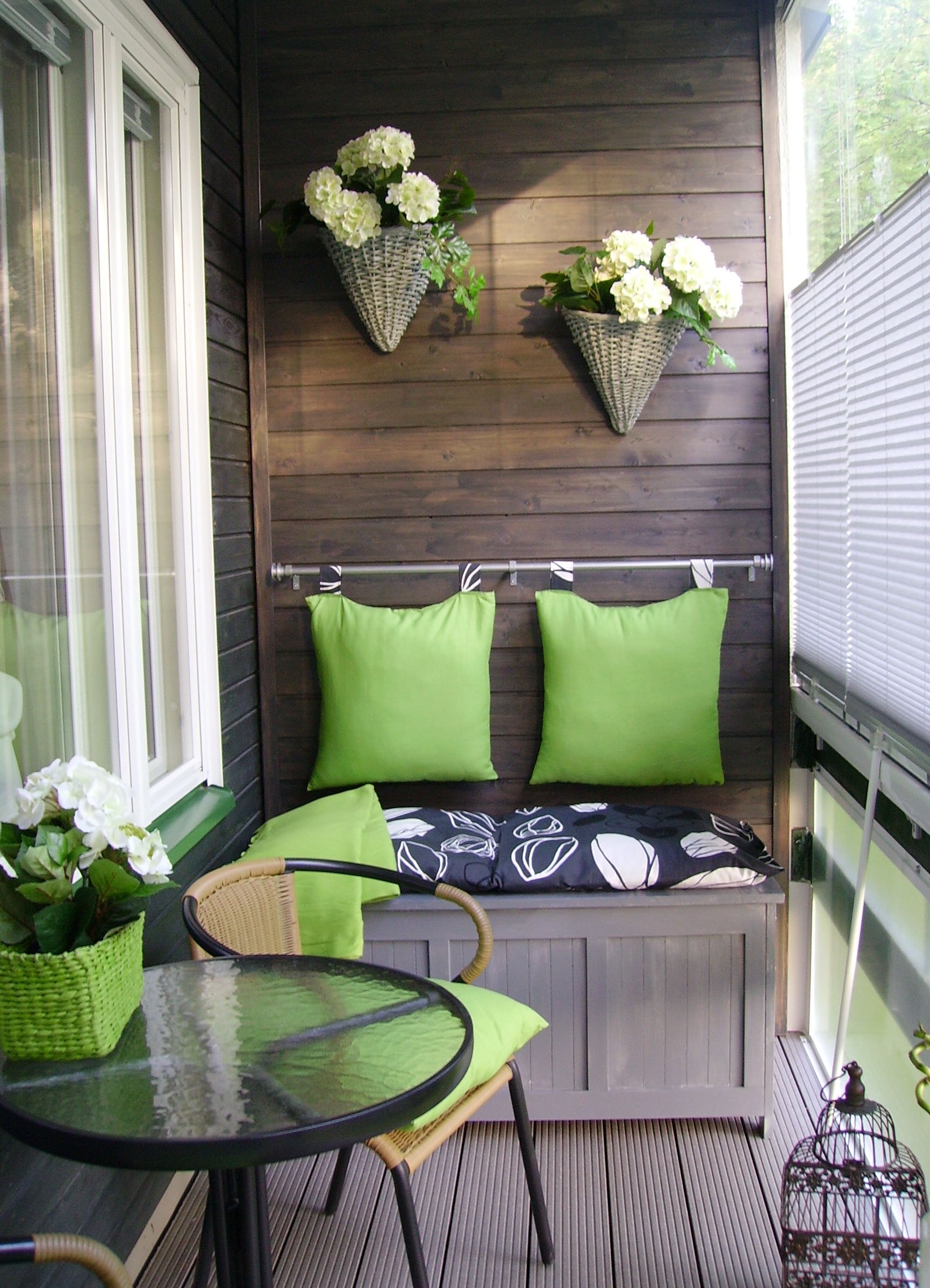 the idea of a beautiful interior of a small balcony