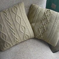 the idea of modern decorative pillows in the style of the living room photo