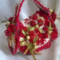 the idea of original decoration of objects for March 8 photo