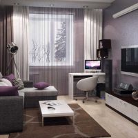 the idea of the original interior of the kitchen with a sofa picture