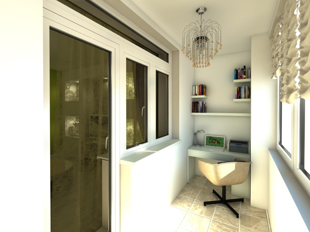 idea of unusual decor of a small balcony