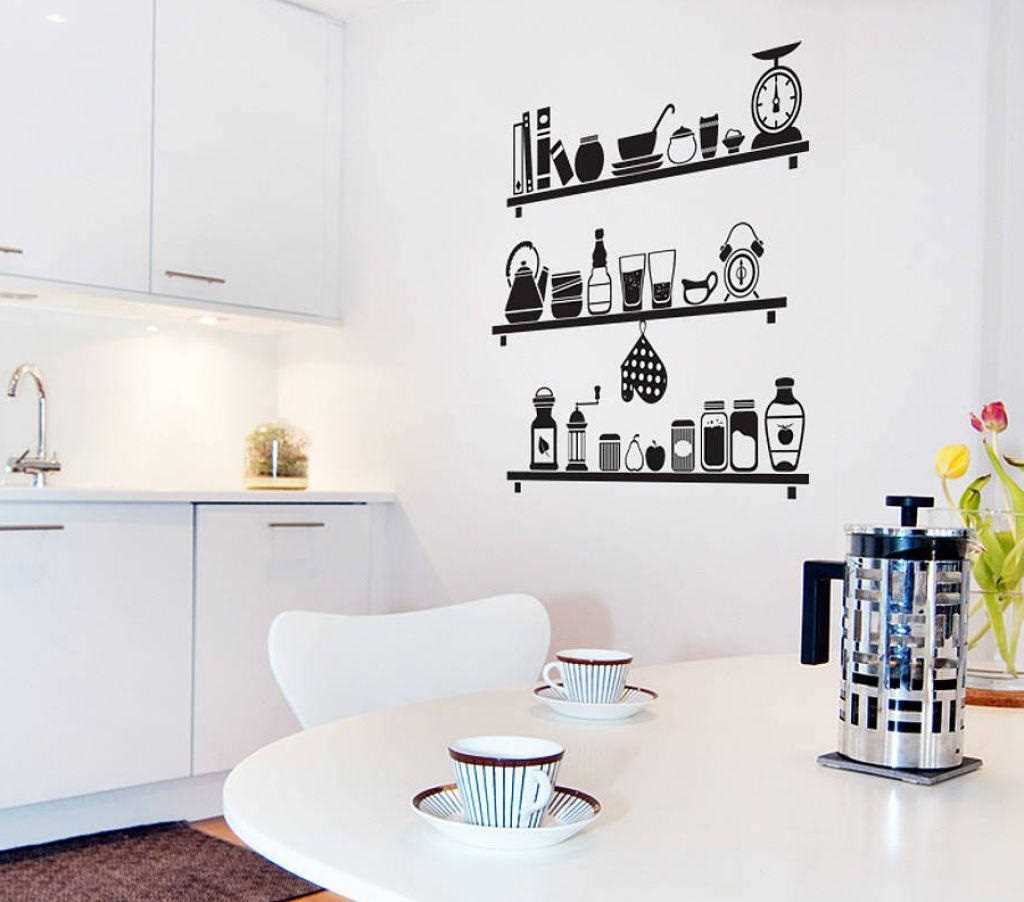 L'idée du design original de la pièce avec un motif décoratif au mur
