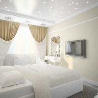 The idea of bright decoration of the bedroom style photo