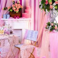 the idea of beautiful decoration of items for March 8 photo