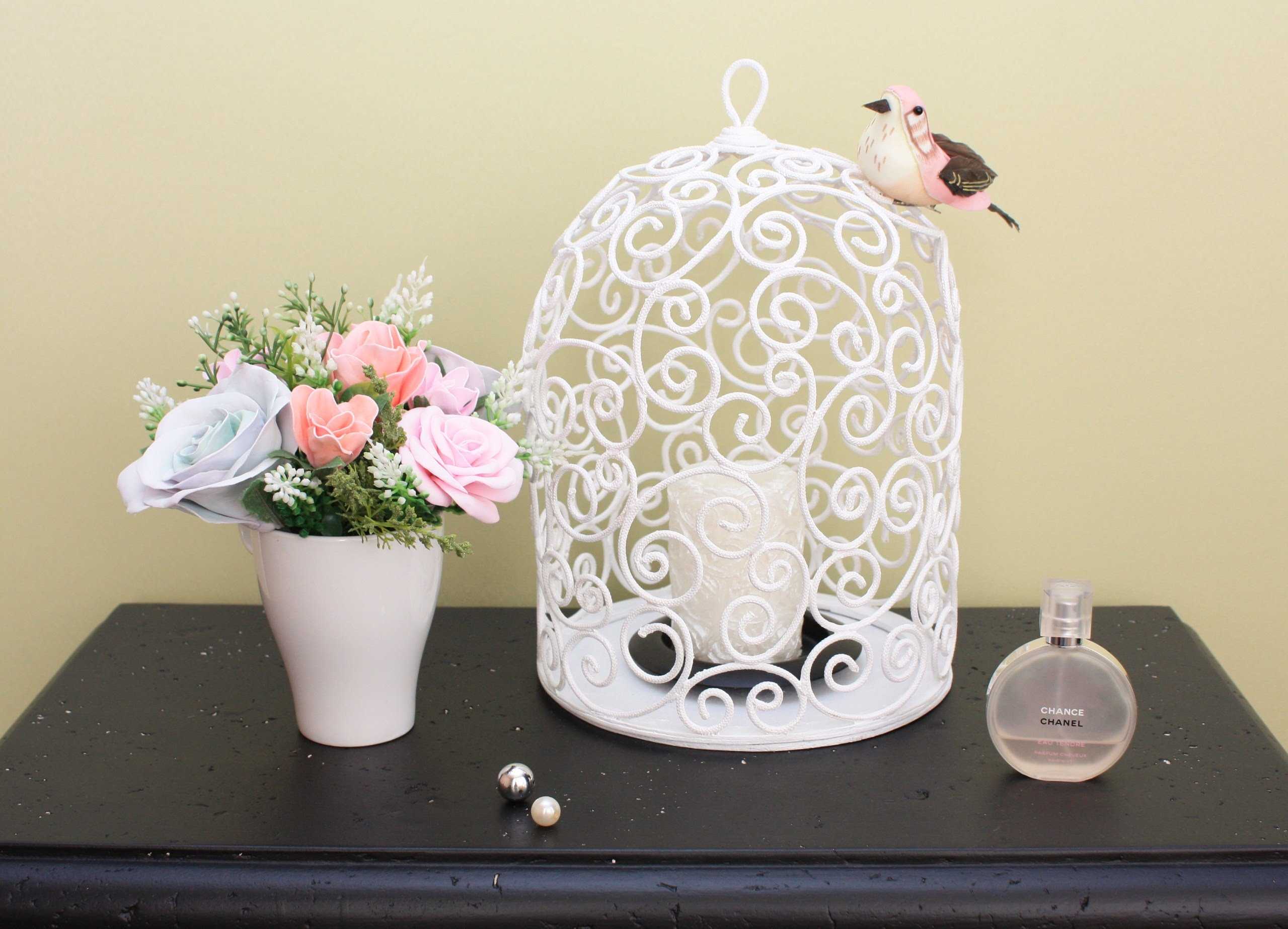 the idea of a beautiful facade of an apartment with a decorative cage