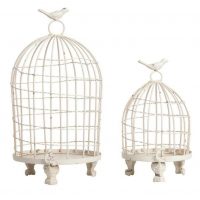 idea of a bright facade of an apartment with a decorative cage photo