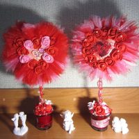 the idea of festive decoration of items for March 8 photo