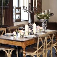 the idea of the original interior of a summer house in a tree picture