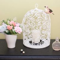 the idea of the original design of the apartment with a decorative cage photo