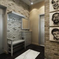 version du décor couleur de la photo du couloir