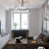 the idea of a functional interior of a living room 17 square meters photo