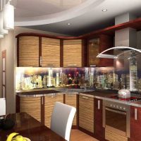 version de l'intérieur moderne d'un salon appartement de 3 pièces photo