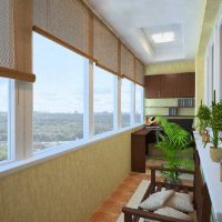 the idea of the original decor of a small balcony photo