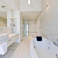 idea of a beautiful style white bathroom photo