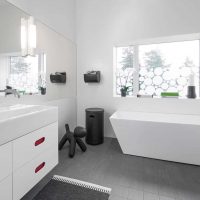 idea of a beautiful interior of a white bathroom photo