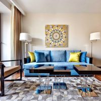 idea of an original kitchen interior with sofa photo