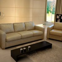 idea of a beautiful bedroom decor with sofa photo