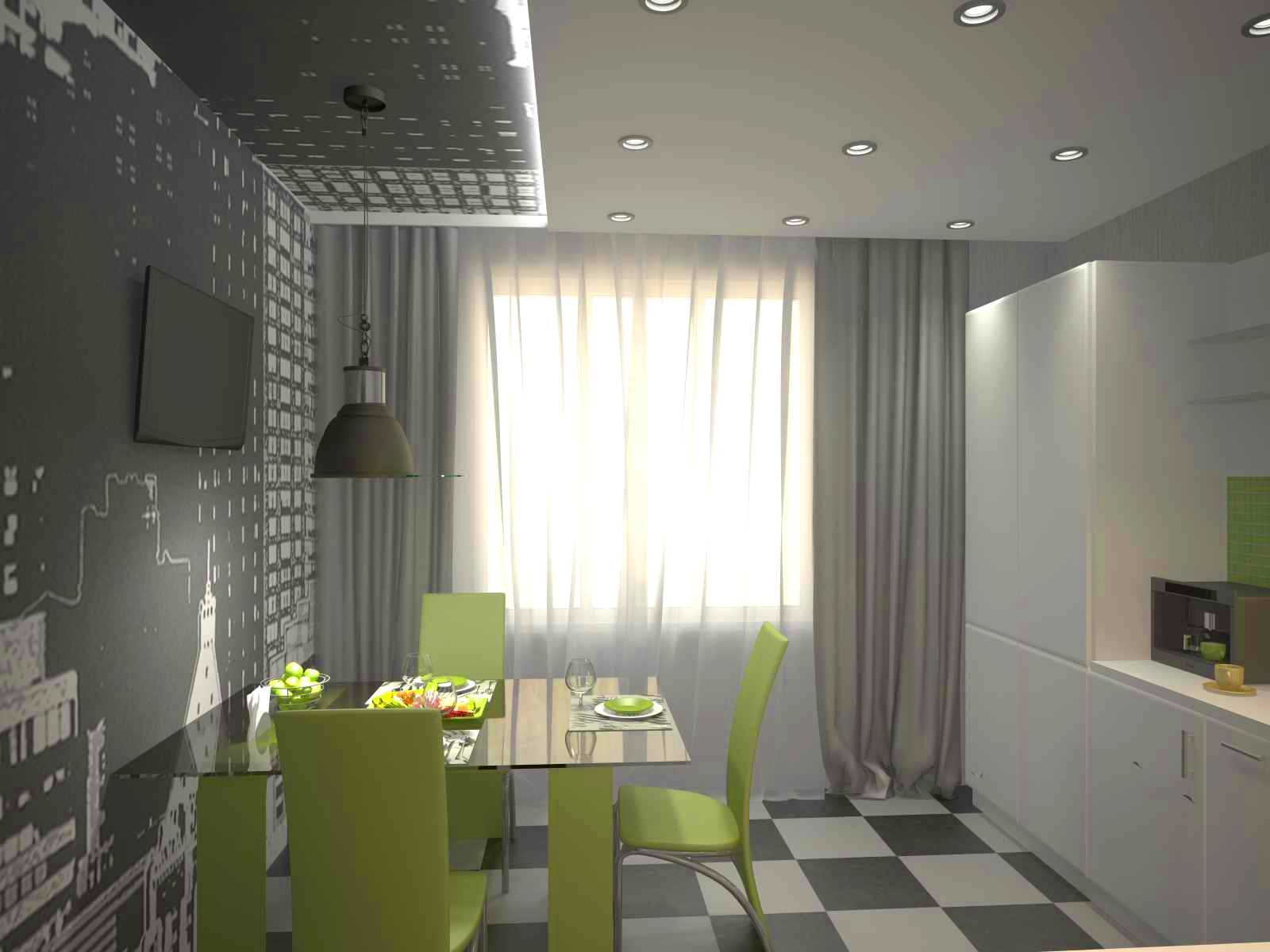 version de l'intérieur de l'appartement d'origine