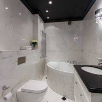 idea of unusual design of a bathroom in an apartment picture
