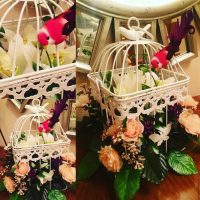 the idea of a bright facade of the apartment with a decorative cage picture