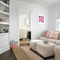 the idea of the functional design of the living room 17 square meters picture