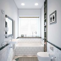 idea of a bright interior of a white bathroom picture