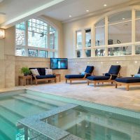 idea of a beautiful decor of a small pool photo