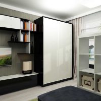 the idea of the original design of the living room 17 square meters picture